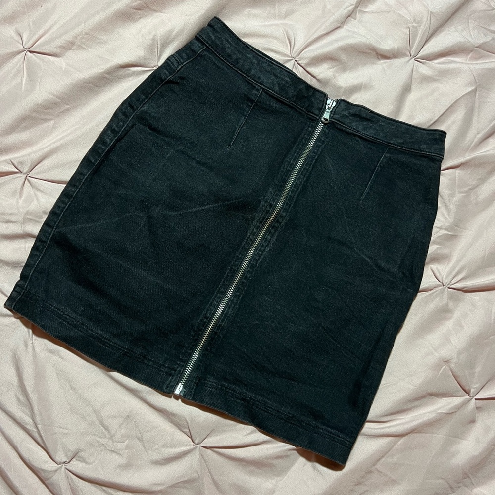 MISSGUIDED Black Denim Skirt